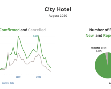 Hotel booking data analytics dashboard. Visual Insights Outsource.